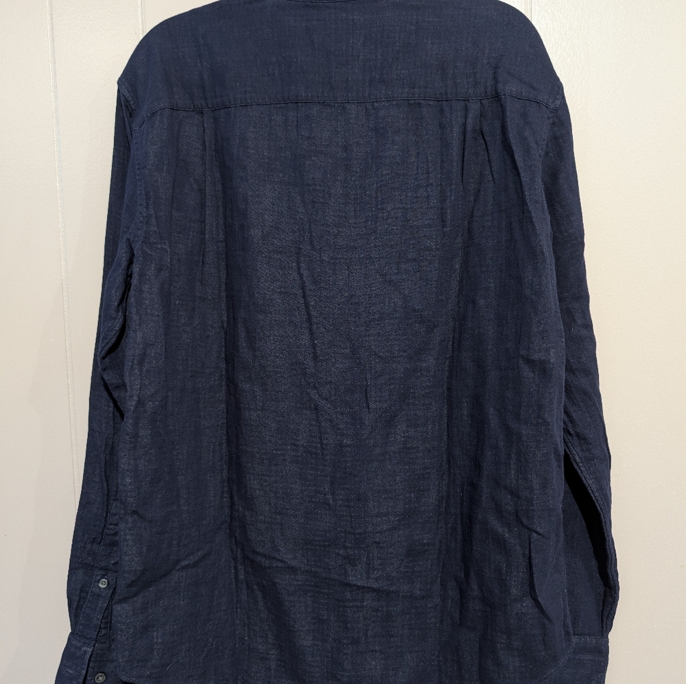 Club Monaco Inverse Ikat Men's Button Down Cotton Shirt Size Small - Picture 5 of 7